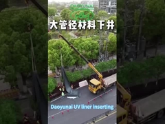 L'équipement de doublure de tuyaux à l'aide de fibres UV renforcées CIPP