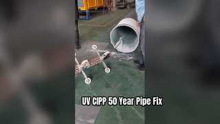 Solution de réparation de tuyaux UV CIPP, 50 ans